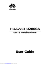 Huawei U2800A User Manual