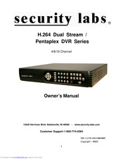 Security Labs 16 Channel Owner's Manual