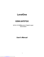 LevelOne GSW-2470TGX User Manual
