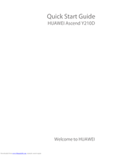 Huawei Ascend Y210D Quick Start Manual