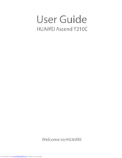 Huawei Ascend Y210C User Manual