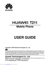 Huawei T211 User Manual