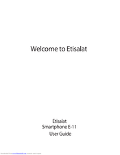 Etisalat Smartphone E-11 User Manual