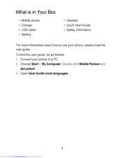 Huawei Mobile Phones User Manual