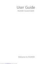 Huawei Acsend G600 User Manual