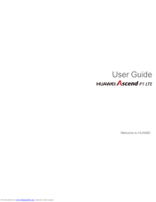 Huawei Ascend P1 LTE User Manual