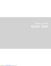 Spectranet WiMAX USB Stick Quick Start Manual
