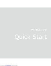 Huawei WiMAX CPE BM622 Quick Start Manual