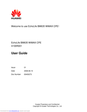 Huawei EchoLife BM635 WiMAX CPE User Manual