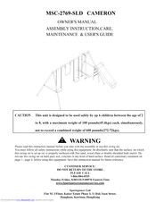 SPORTSPOWER MSC-2769-SLD Cameron Owner's Manual