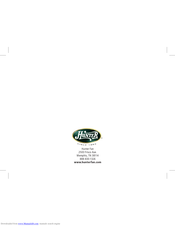 Hunter 43860 Installation And Operation Manual