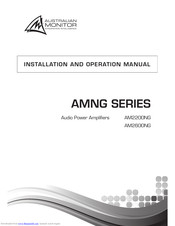 AUSTRALIAN MONITOR AM2200NG Installation And Operation Manual