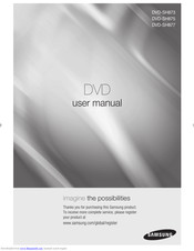 SAMSUNG DVD-SH873 User Manual