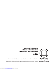 Husqvarna 440 e-series Operator's Manual