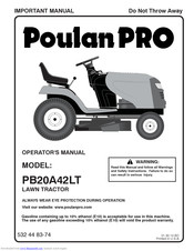 Poulan Pro PB20A42LT Operator's Manual