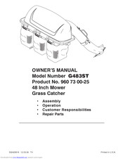 Husqvarna G483ST Owner's Manual