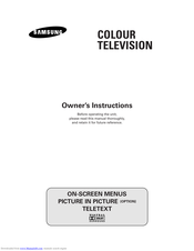 SAMSUNG Colour Television Owner's Instructions Manual