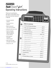 Oakton WD-35001-85 Tech Board Plus Operating Instructions Manual