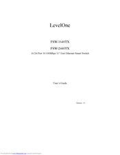 LevelOne FSW-1640TX User Manual