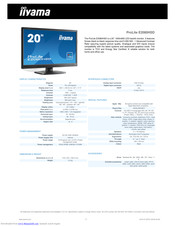 Iiyama ProLite E2080HSD Manuals 