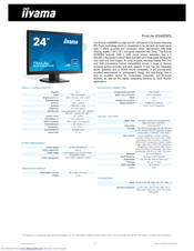 IIYAMA ProLite X2485WS Specification