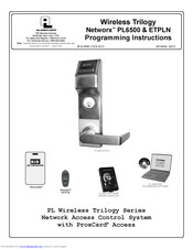 Alarm Lock PL6500 Programming Instructions Manual
