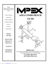 Impex AX-266 Owner's Manual