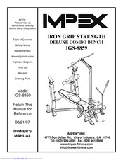 Impex IGS-8859 Owner's Manual