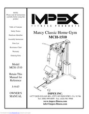 Impex Marcy MCH-1510 Owner's Manual