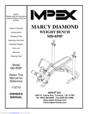 Impex MARCY MD-859P Owner's Manual