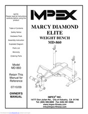 Impex MD-860 Owner's Manual