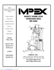 Impex MARCY MP-3205 Owner's Manual