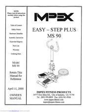 Impex MS 90 Owner's Manual
