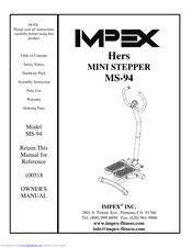 Impex Hers MS-94 Owner's Manual