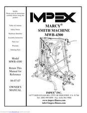 Impex MARCY MWB-4300 Owner's Manual