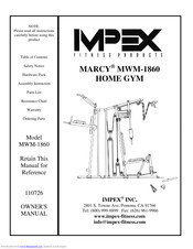 Impex MARCY MWM-1860 Owner's Manual