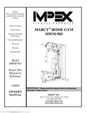 Impex MARCY MWM-983 Owner's Manual