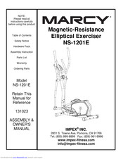 Impex Marcy NS-1201E Owner's Manual