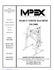 Impex MARCY SM 2000 Owner's Manual