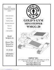 Impex GOLD'S GYM WMGG-20 Owner's Manual