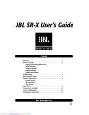 JBL SR47-X User Manual