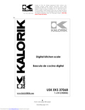 Kalorikk USK EKS 37068 Operating Instructions Manual