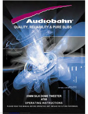 Audiobahn AT68 Operating Instructions Manual