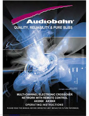Audiobahn AX206X Operating Instructions Manual