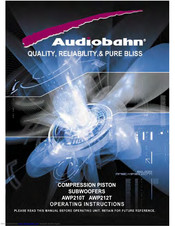 Audiobahn AWP210T Operating Instructions Manual