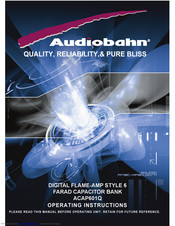 Audiobahn ACAP601Q Operating Instructions Manual