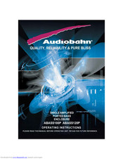 Audiobahn ABASS120P Operating Instructions Manual