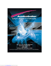 Audiobahn AVM156TP Operating Instructions Manual