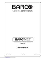 Barco SLM G5 Executive Owner's Manual