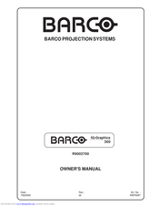 Barco iQ G300 Owner's Manual